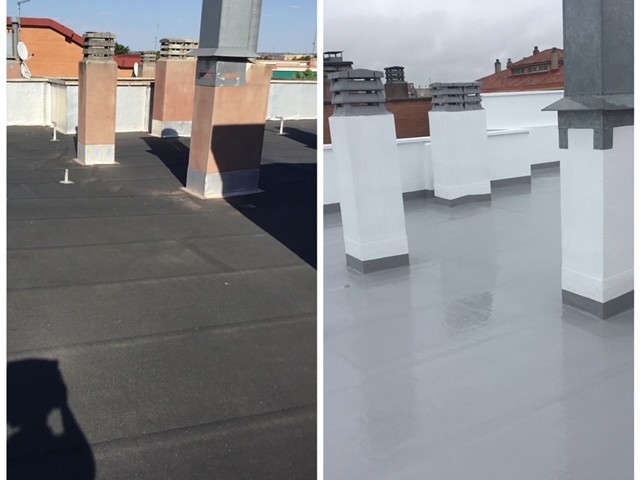 Instalacion de tela asfaltica - Reparacion de tejados y cubiertas en Madrid