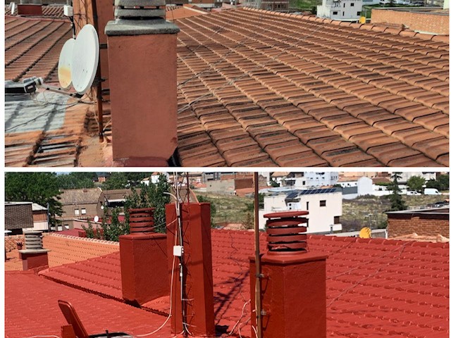 Parásito Carne de cordero interfaz Impermeabilizar tejado teja plana en Madrid | TRONER