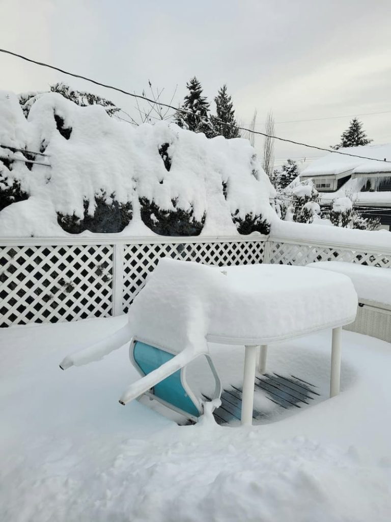 terraza con nieve en Invierno | Riesgo de Humedades, filtraciones y deterioros| Empresa Troner S.L. impermeabilizamos terrazas